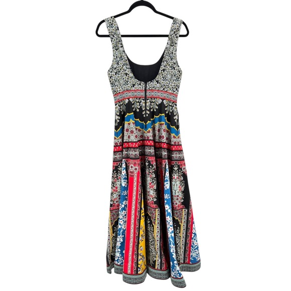 NWT Alice + Olivia Arya Cotton Fit & Flare Maxi Dress Pre-Fall 2019 - Size 2 - Picture 12 of 15